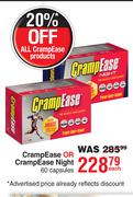 CrampEase Or Cramp Ease Night 60 Capsules-Each