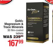 Dis-Chem Gold+ Magnesium & Trace Minerals 30 Film Coated Tablets