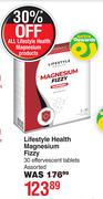 Lifestyle Health Magnesium Fizzy 30 Effervescent Tablets Assorted