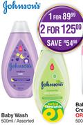 Johnson's Baby Wash Assorted-For 2 x 500ml