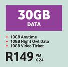 Red Hot Deals 30GB Data