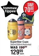 Tommee Tippee Super Star Cups Assorted-390ml/266ml Each
