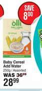 Olli Baby Cereal Add Water-250g