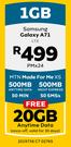 Samsung Galaxy A71 LTE-On MTN Made For Me XS