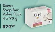 Dove Soap Bar Value Pack-4 x 90gm