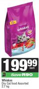 Whiskas Dry Cat Food Assorted-2.7Kg