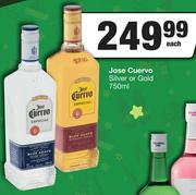 Jose Cuervo Silver Or Gold-750ml Each