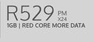 Apple iPhone 11 64GB-On 1GB Red Core More Data (24 Months)