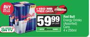 Red Bull Energy Drinks Cans-For 4 x 250ml