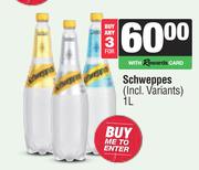 Schweppes-For 3 x 1L