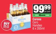 Corona Cero Handies-6 x 355ml