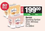 Bernini Sparkling Spritzer Cans-For 2 x 6 x 500ml
