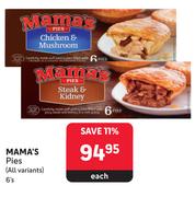 Mama's Pies (All Variants)-6's Each