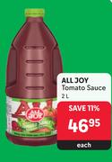 All Joy Tomato Sauce-2L Each