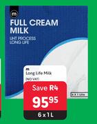 M Long Life Milk-6 x 1L
