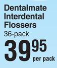 Dentalmate Interdental Flossers 36 Pack-Per Pack