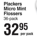 Plackers Micro Mint Flossers 36 Pack-Per Pack