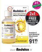 Andolex-C Anti Bacterial Mouthwash-200ml Each