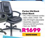 Parker Mid Black Chair Black