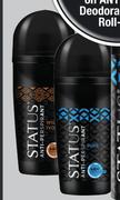 Status Anti Perspirant Roll On Assorted-50ml Each