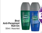 Brut Anti Perspirant Roll On Assorted-For 1 x 50ml 