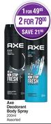 Axe Deodorant Body Spray Assorted-For 2 x 200ml 