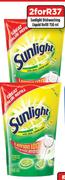 Sunlight Dishwashing Liquid Refill-For 2 x 750ml