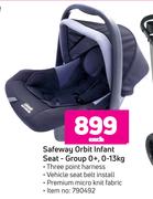 Safeway Orbit Infant Seat Group 0+, 0-13Kg-Each
