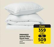 Primaries Hollow Fibre Duvet Inner (Single)