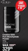 Primal Creatine 5000 Pure Monohydrate Powder-400g