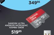 Sandisk Ultra Android MICROSDXC 100MBS 128GB