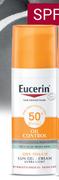 Eucerin Sun Protection Sun Oil Control Dry Touch Sun Gel Cream SPF50+-50ml Each