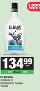 El Bravo Original Or Strawberry Agave-750ml