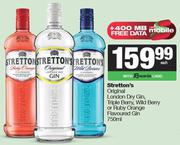 Stretton's Original London Dry Gin,Triple Berry,Wild Berry Or Ruby Orange Flavoured Gin-750ml Each