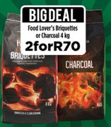 Food Lover's Briquettes Or Charcoal-2x4Kg