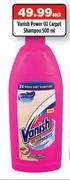 Vanish Power 02 Carpet Shampoo-500ml Each