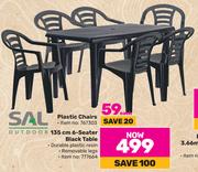 SAL Outdoor Plastic Chairs-Each
