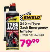 Shield Tyre Jack Emergency Inflator-340ml 