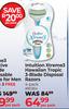 Intuition Xtreame3 Hawaiian Tropic 3-Blade Disposal Razors 4 Pack-Per Pack