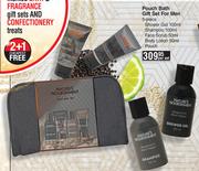 Nature's Nourishment Bergamot & Black Pepper Pouch Bath Gift Set For Men (5 Piece)-Per Set