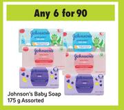 Johnson's Baby Soap Assorted-For 6 x 175g