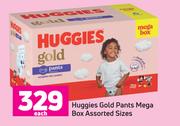 Huggies Gold Pants Mega Box Assorted Sizes-Each