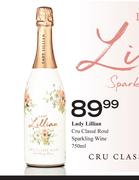 Lady Lillian Cru Classe Rose Sparkling Wine-750ml