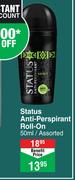 Status Anti Perspirant Roll On Assorted-50ml