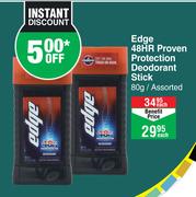 Edge 48hr Proven Protection Deodorant Stick Assorted-80g Each