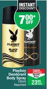 Playboy Deodorant Body Spray Assorted-150ml Each