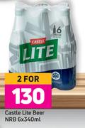 Castle Lite Beer NRB-For 2 x 6 x 340ml