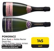Pongracz Brut, Rose Or Noble Nectar Demi Sec-6 x 750ml Per Case