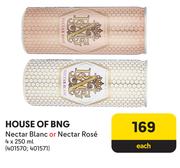House Of BNG Nectar Blanc Or Nectar Rose-4 x 250ml Each