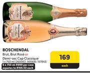 Boschendal Brut, Brut Rose Or Demi Sec Cap Classique-750ml Each